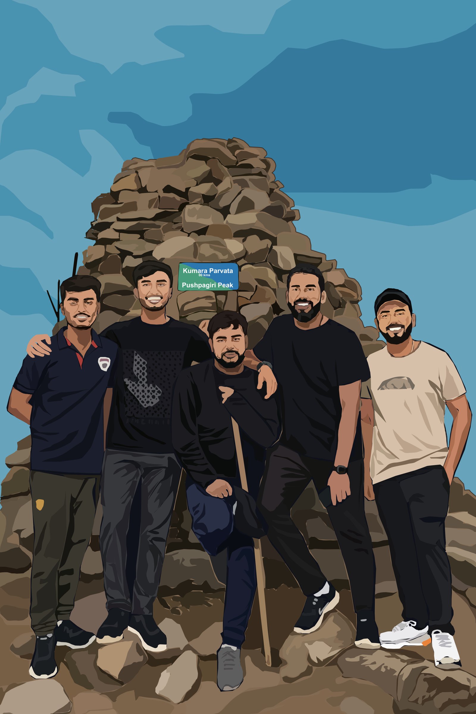 Climbing 1712 meters – Kumara Parvatha