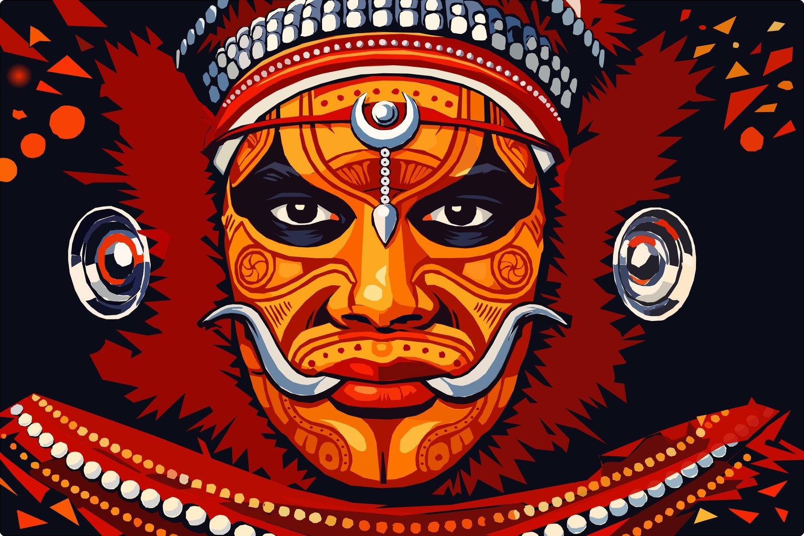 Theyyam, via illustration.