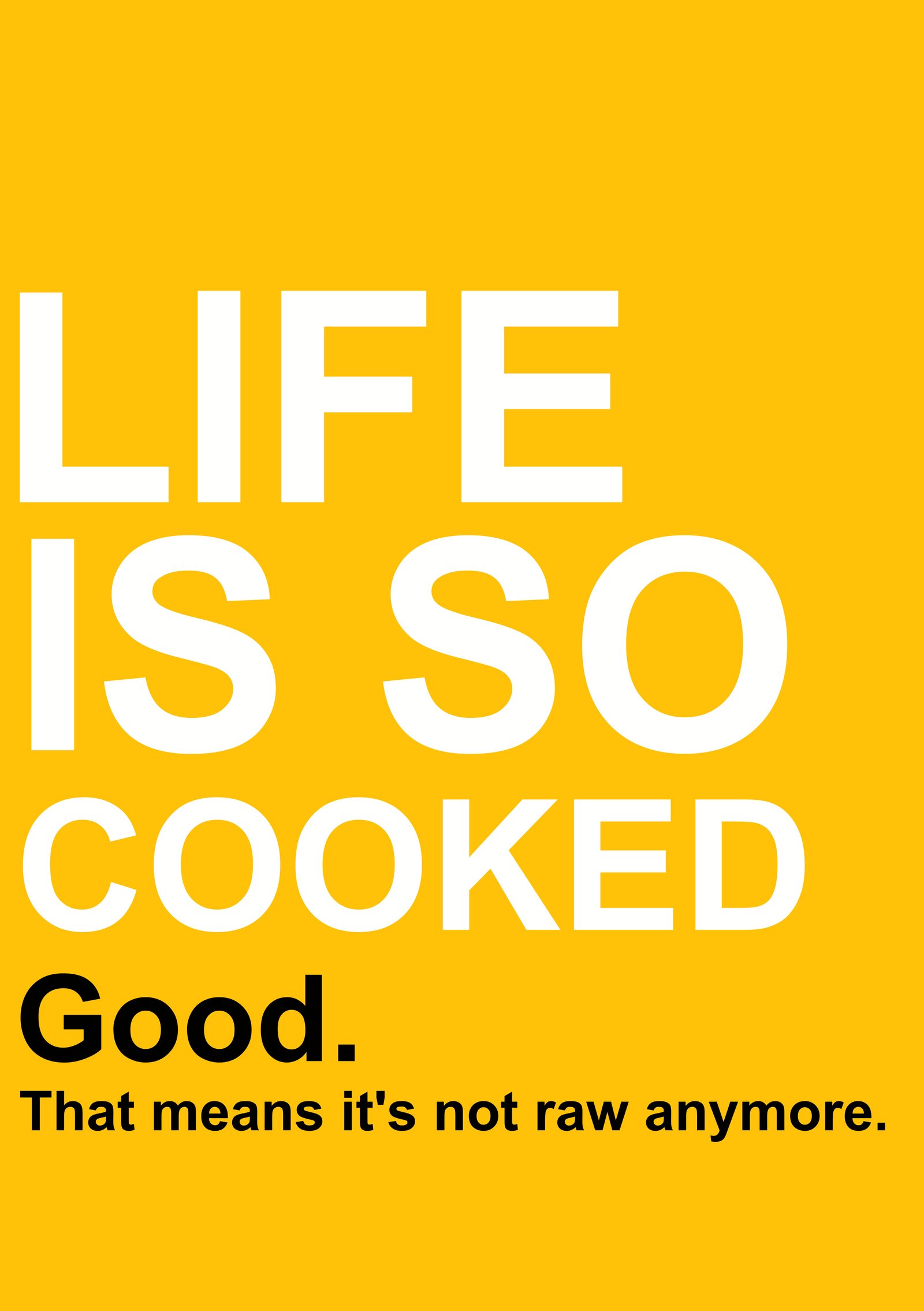 Life Is So Cooked (And That’s the Recipe)